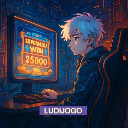 Imagem promocional do app oficial LUDIJOGO destacando a conveniência de jogar cassino online pelo celular ou navegador