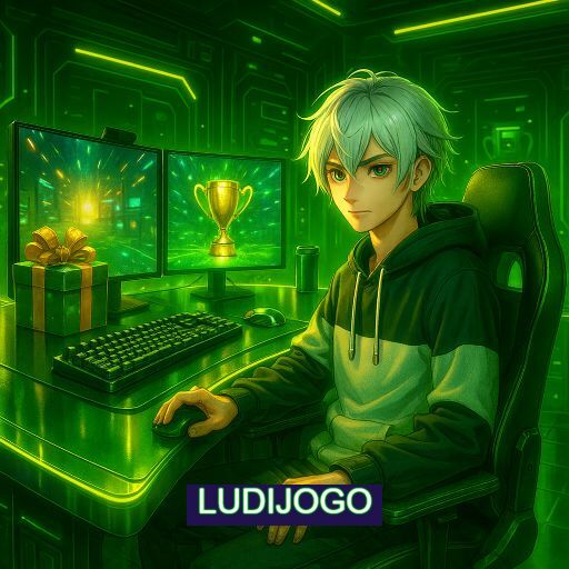 Imagem promocional do app oficial LUDIJOGO destacando a conveniência de jogar cassino online pelo celular ou navegador