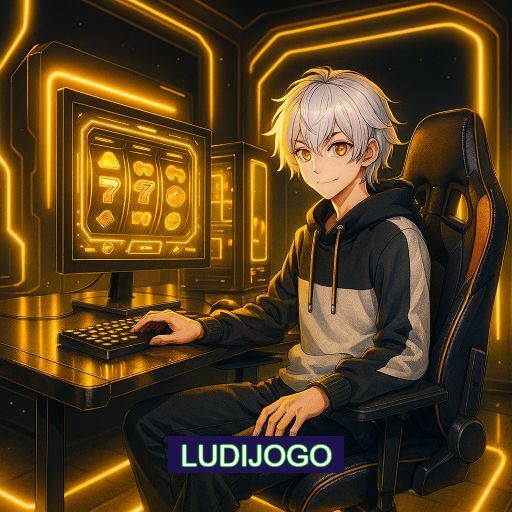 Imagem promocional do app oficial LUDIJOGO destacando a conveniência de jogar cassino online pelo celular ou navegador