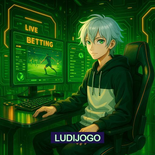 Imagem promocional do app oficial LUDIJOGO destacando a conveniência de jogar cassino online pelo celular ou navegador