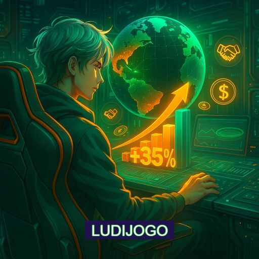 Imagem promocional do app oficial LUDIJOGO destacando a conveniência de jogar cassino online pelo celular ou navegador