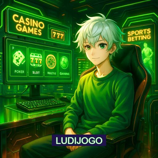 Imagem promocional do app oficial LUDIJOGO destacando a conveniência de jogar cassino online pelo celular ou navegador