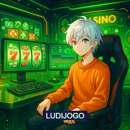 Imagem promocional do app oficial LUDIJOGO destacando a conveniência de jogar cassino online pelo celular ou navegador