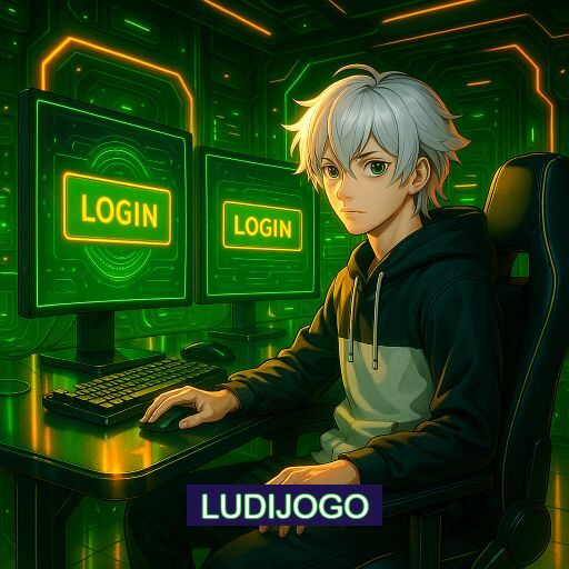 Imagem promocional do app oficial LUDIJOGO destacando a conveniência de jogar cassino online pelo celular ou navegador