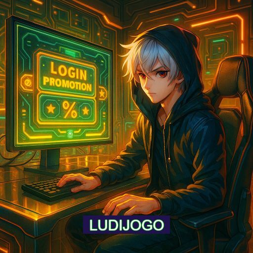 Imagem promocional do app oficial LUDIJOGO destacando a conveniência de jogar cassino online pelo celular ou navegador