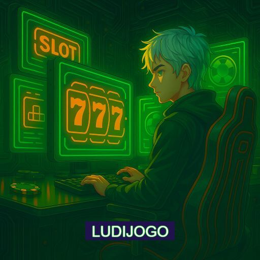 Imagem promocional do app oficial LUDIJOGO destacando a conveniência de jogar cassino online pelo celular ou navegador